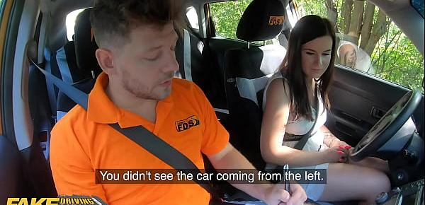  Fake Driving School Teen Learner Little Eliss Has Serious Blowjob Skills